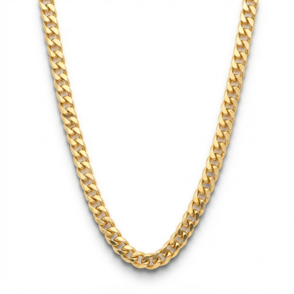 9K Yellow Gold Classic Curb Link Chain 24''
