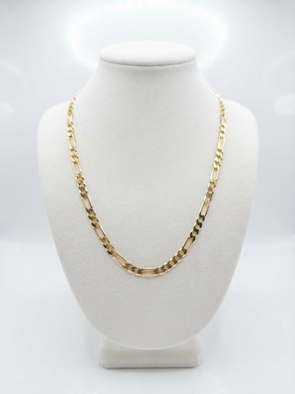 9K Yellow Gold Figaro Link Chain 23.5''