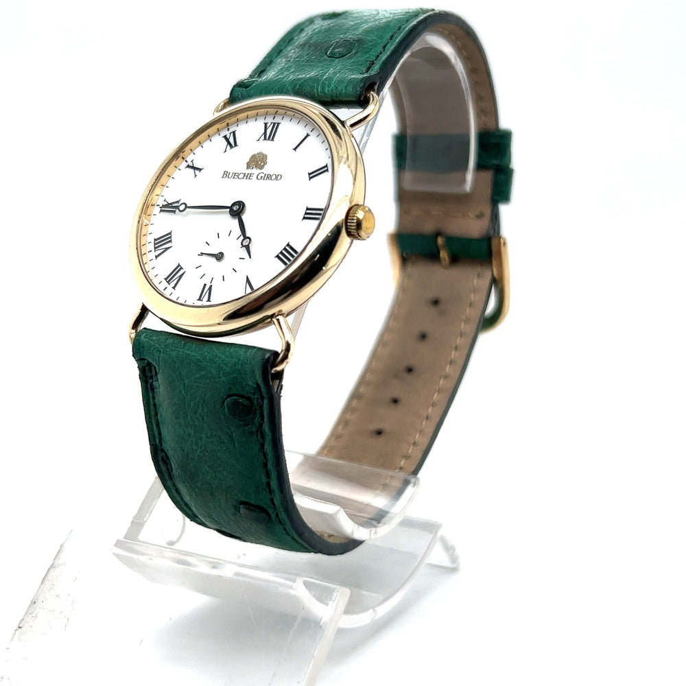 Bueche Girod 9ct Gold Gents Wrist Watch - New