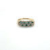 Vintage Round Emerlad and Diaomd 9ct Dress Ring