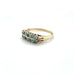 Vintage Round Emerlad and Diaomd 9ct Dress Ring