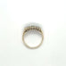 Vintage Round Emerlad and Diaomd 9ct Dress Ring