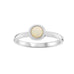 Medium Opal Rubover Stacking Ring in 9ct gold