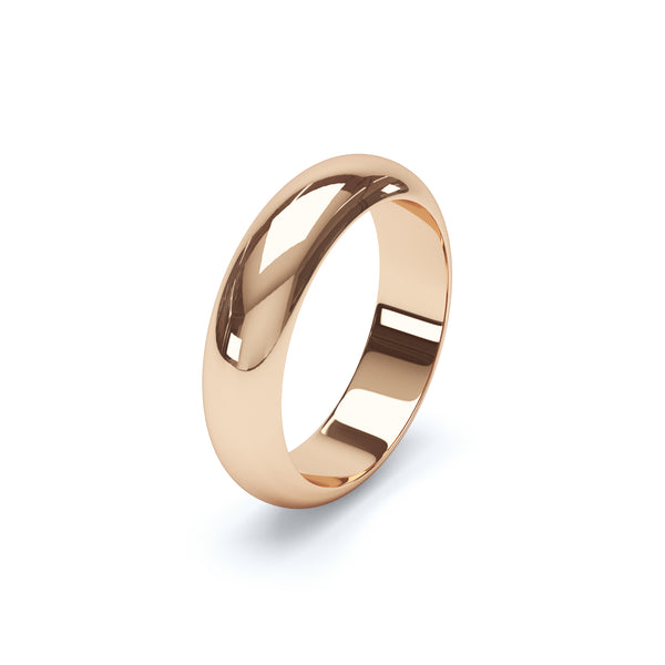 9ct yellow gold ring 5mm light band