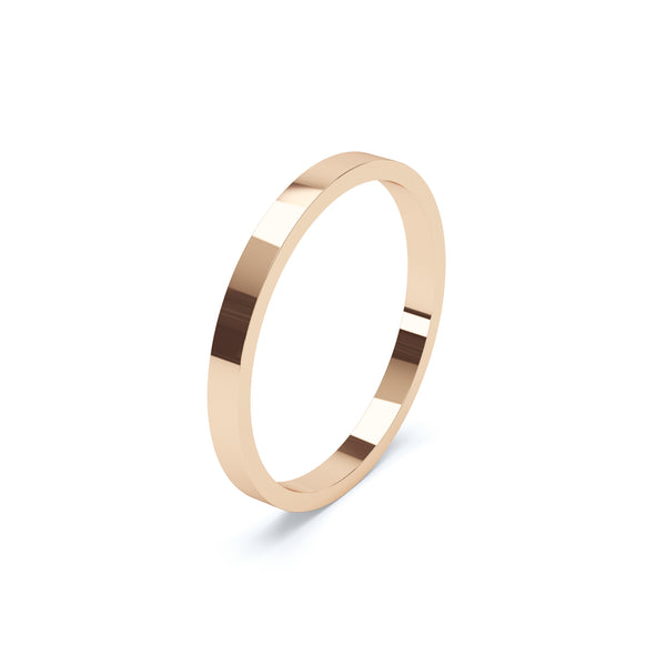 Mens Flat Wedding Ring