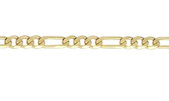 9ct Yellow Gold Figaro Chain (3.2mm)