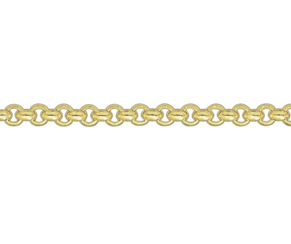9ct Yellow Gold Round Belcher Chain (2.8mm)