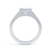 Princess Cut Centre Stone, Rubover setting, Diamond Engagement Ring