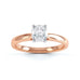 Cushion Cut Centre Stone, 4 claw, Diamond Engagement Ring with Tapered Shoulders