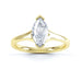 Marquise Cut Centre Stone, V claw, Diamond Engagement Ring with split shoulders