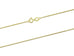 9ct Gold Diamond Cut Curb Chain (0.8mm)