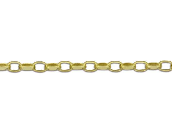 9ct Gold Round Belcher Chain (1.7mm)