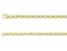 9ct Gold Diamond Cut belcher Chain (3.1mm)