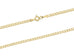 9ct Gold Diamond cut flat hollow Curb Chain (2.6mm)