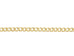 9ct Gold Diamond cut flat hollow Curb Chain (2.6mm)