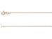 9ct Rose Gold Round Belcher Chain (0.8mm)