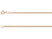 9ct Rose Gold Curb Chain (1.3mm)