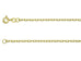 9ct Gold Square Diamond Cut Belcher Chain (2.0mm)