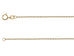 18ct Gold Diamond Cut Belcher Chain (1.0mm)