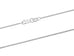 18ct White Gold Spiga Chain (1.0mm)