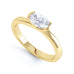 Oval Cut Centre Stone, Twist Shank, Diamond Engagement Ring
