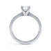 Round Brilliant Cut Centre Stone, 4 claw, Knife Edge Shoulders, Diamond Engagement Ring