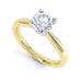 Round Brilliant Cut Centre Stone, 4 claw, Knife Edge Shoulders, Diamond Engagement Ring