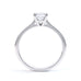 Princess Cut Centre Stone, Four Claw, Parallel Shoulders, Diamond Engagement Ring
