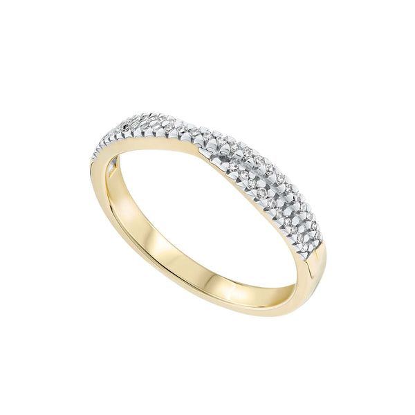 Diamond Double Crossover Ring