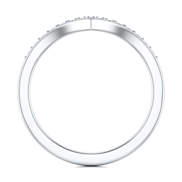 Blue Sapphire Wishbone Ring