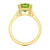 Emerald Cut Peridot Solitaire Dress Ring