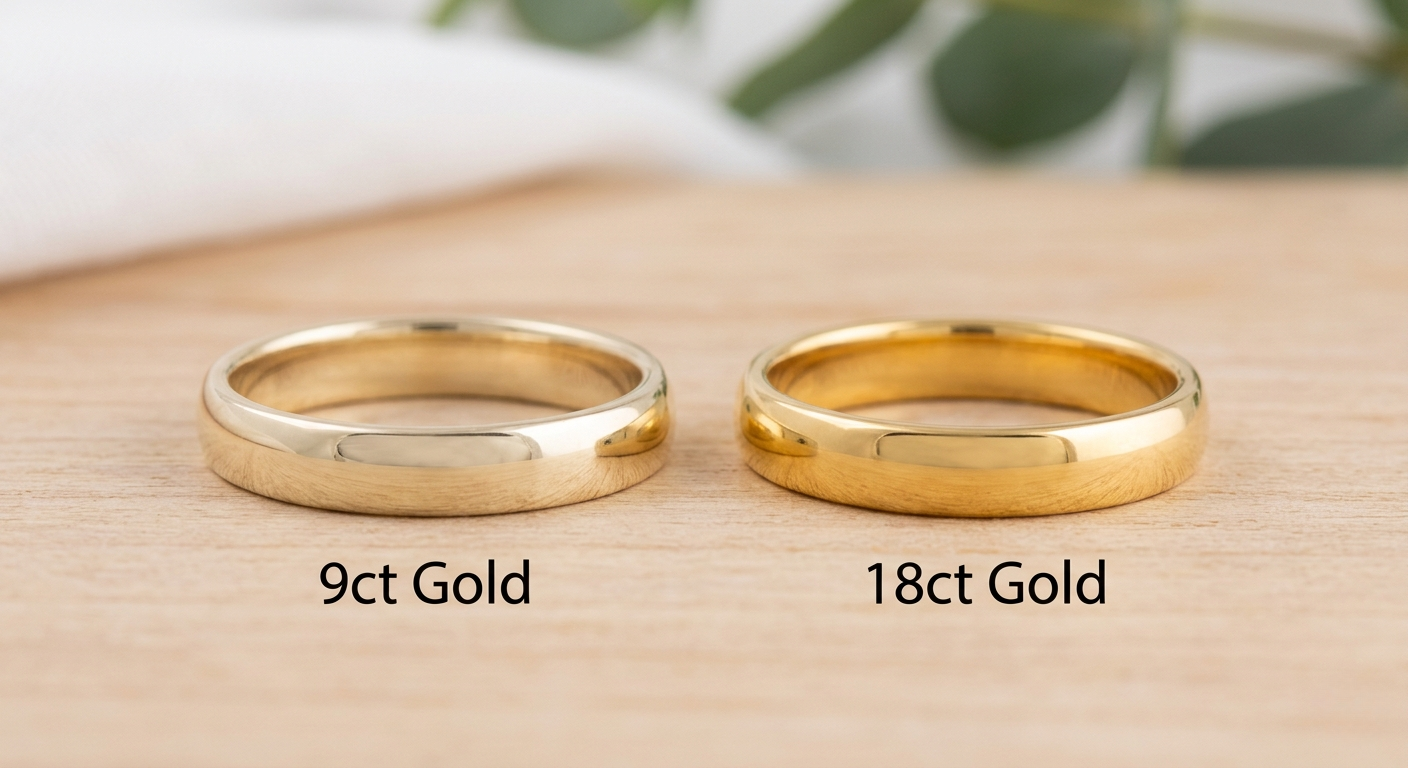 9ct vs 18ct gold wedding rings
