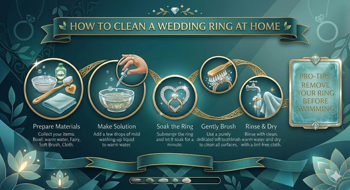 How to Clean a Wedding Ring at Home