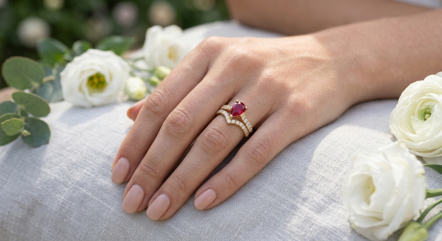 how to wear the wedding ring and engagement ring