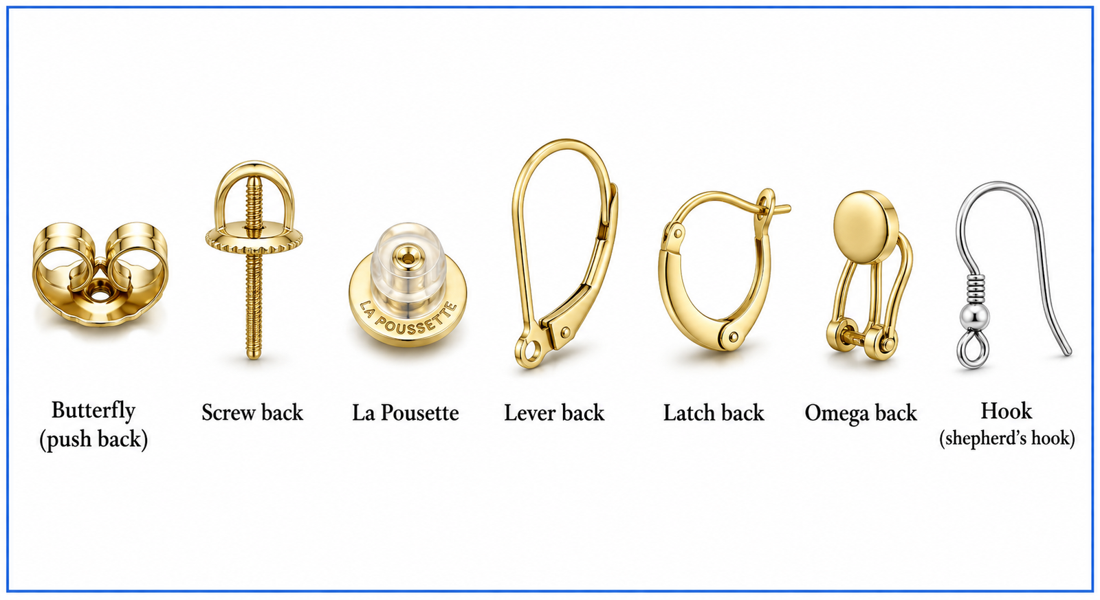 earring backs types 