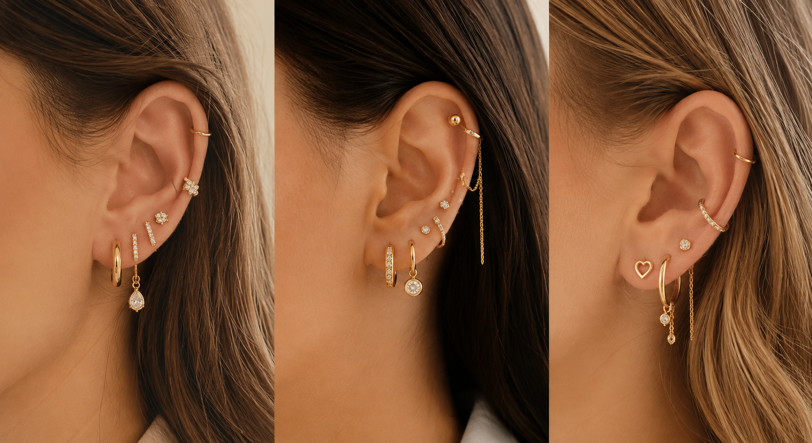 earring stacking ideas