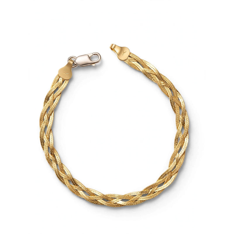 Sterling Silver Braided Chain Bracelet