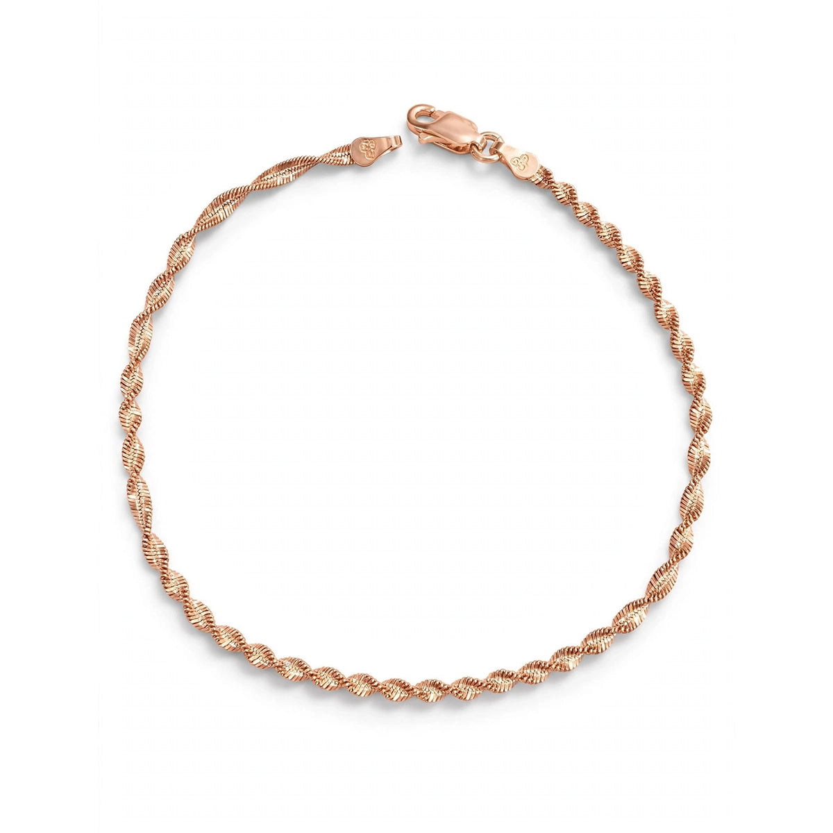 Sterling Silver Twisted Chain Bracelet