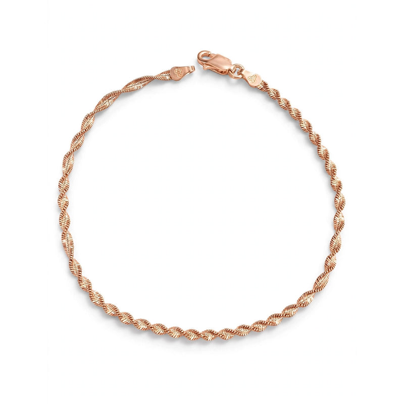 Sterling Silver Twisted Chain Bracelet