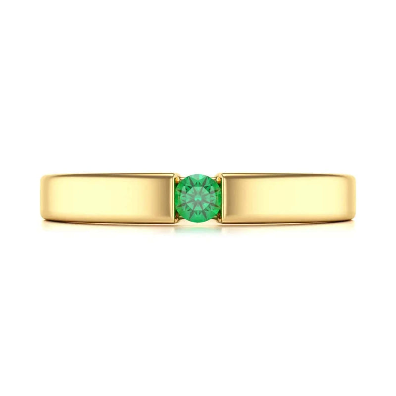 18ct Gold Tension set Emerald Rings 