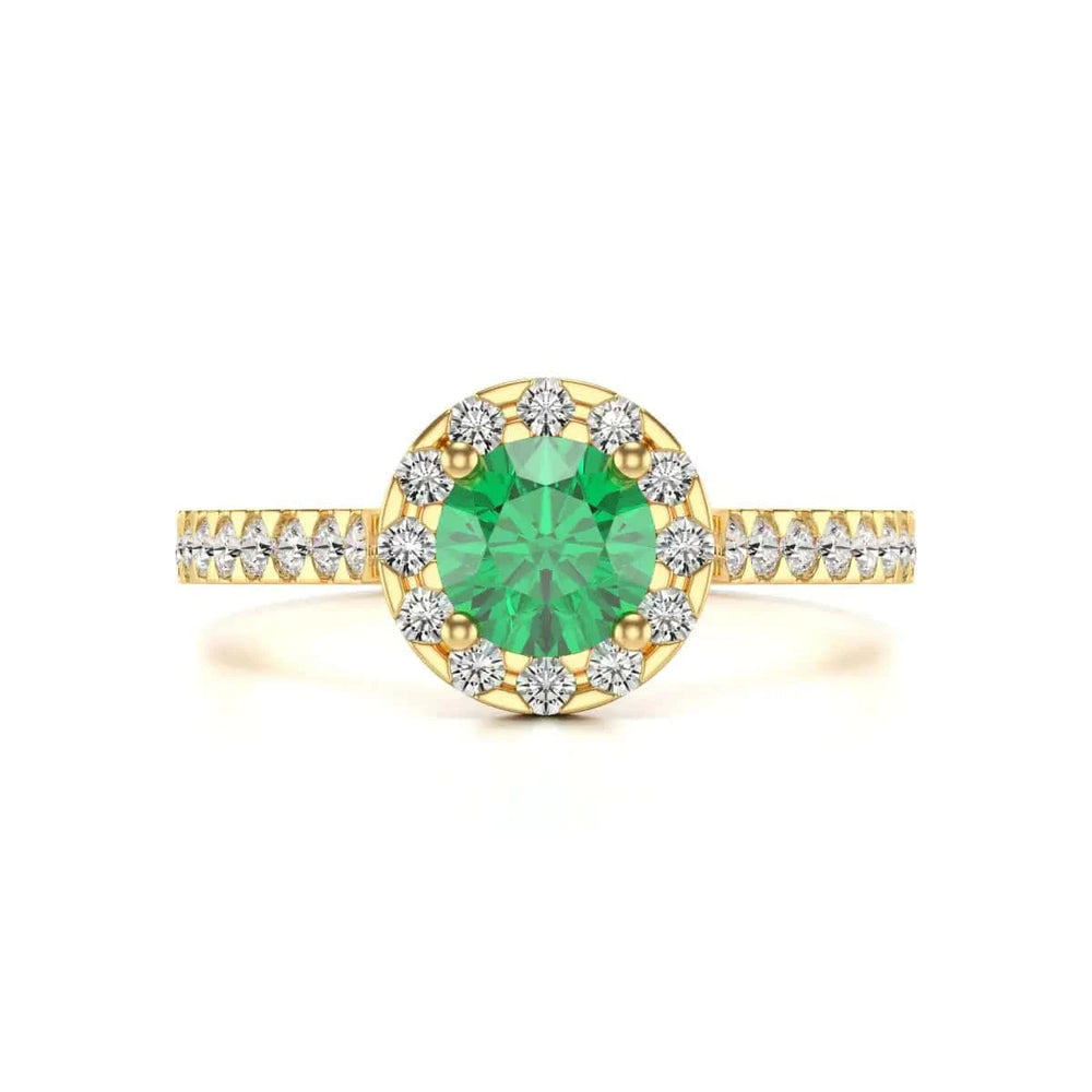 18ct Platinum gold emerald  rings