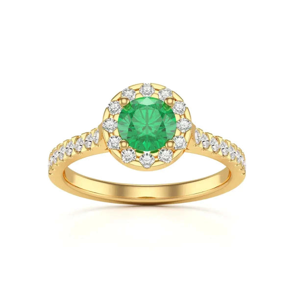 18ct Platinum gold emerald  rings