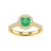 18ct Platinum gold emerald  rings