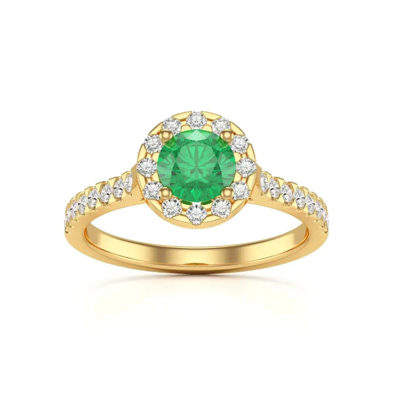 18ct Platinum gold emerald  rings