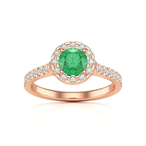 18ct Platinum gold emerald  rings