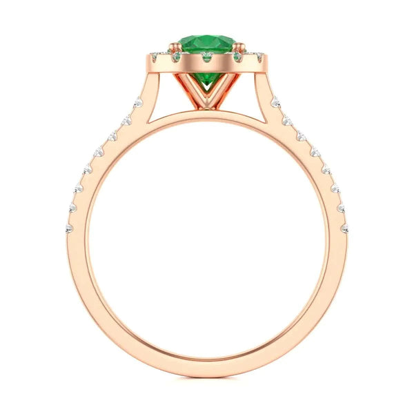 18ct Platinum gold emerald  rings