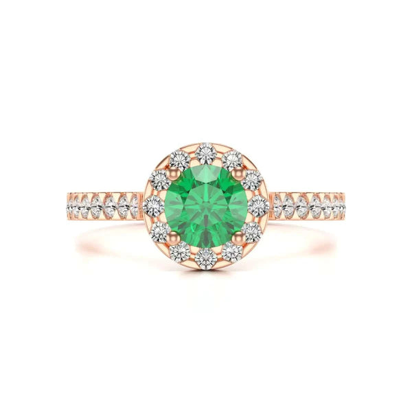 18ct Platinum gold emerald  rings