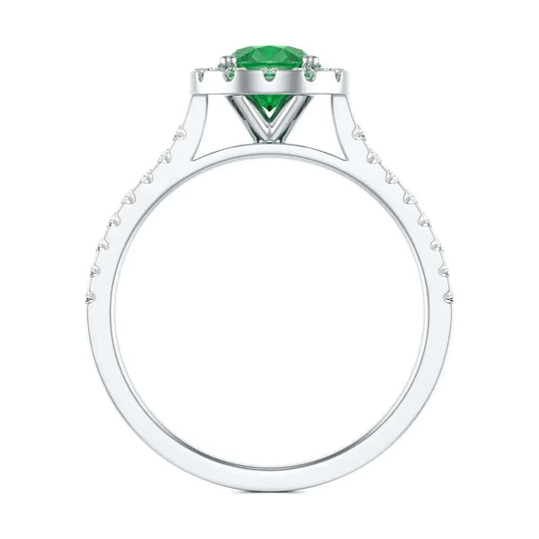 18ct Platinum gold emerald  rings