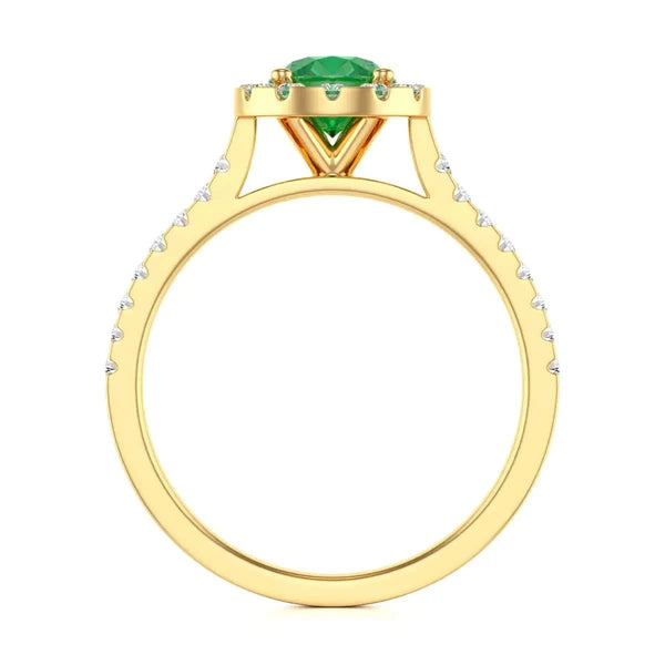 18ct Platinum gold emerald  rings