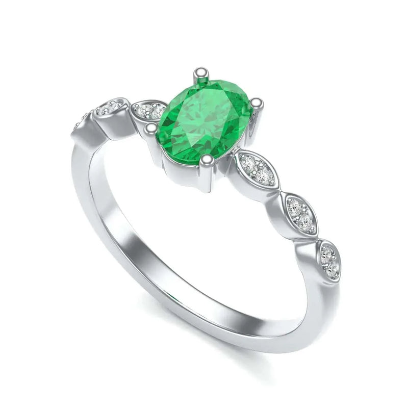 18ct_white_Gold_Natural_Emerald_Engagement_marquise_shoulder-_Oval_Shape